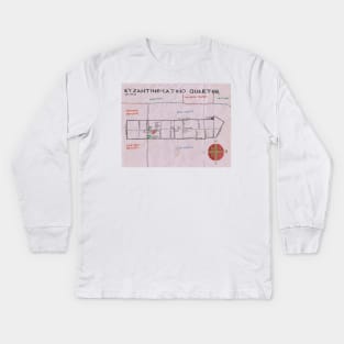 Byzantine-Latino Quarter Kids Long Sleeve T-Shirt